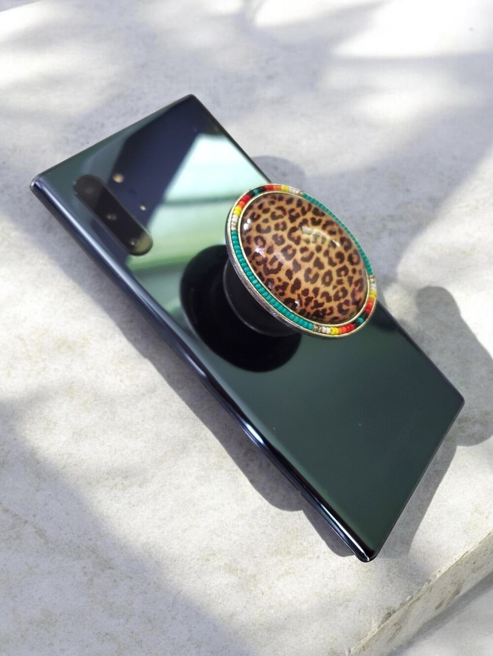 Leopard Print Phone Grip - Picture 1 of 3